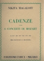 Cadenze per 6 concerti di Mozart per pianoforte e orchestra, pianoforte solo