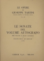 Le sonate del vol. autografo vol.19 (nos.1-9) per violino e bc o violino solo ad lib