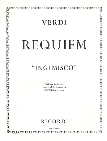 Ingemisco aus Requiem fr Tenor und Klavier (en/la) Dunn, G., engl. Text