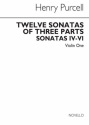 12 sonatas of 3 parts no.4-6 for Violin 1 The works of Henry Purcell vol.5 Special order edition