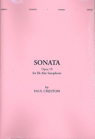 Sonata op.19 for Es alto saxophone and piano