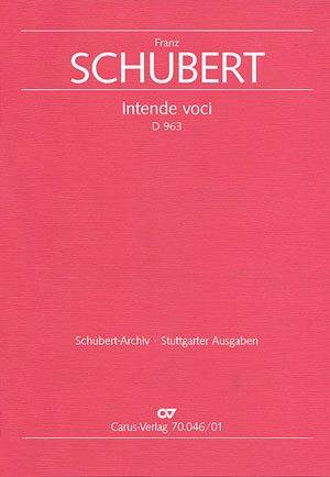 Intende voci D963 fr Tenor, gem Chor und Orchester Partitur