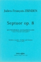 Septett op.8 für Flöte, Klarinette, Horn und Streich- quartett, Partitur und Stimmen (1948)