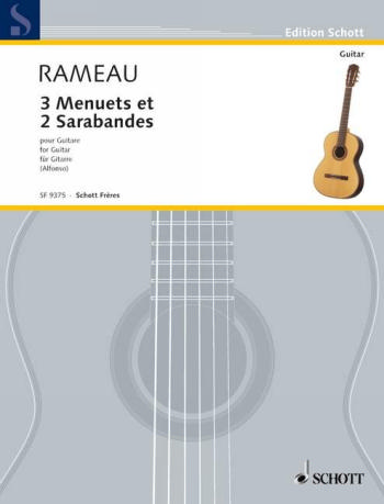 3 menuets et 2 sarabandes pour guitare Alfonso, Niconso, arr. Edition Nicolas Alfonson no.35