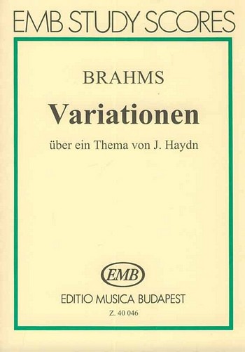 Variationen ber ein Thema von Joseph Haydn op.56/a fr Orchester Studienpartitur