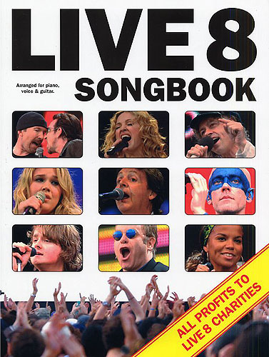 Live 8 Songbook for piano/voice/guitar