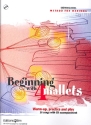 Beginning with 4 mallets (+CD) warm up, practice and play 20 songs for marimba (en/fr/dt Text)