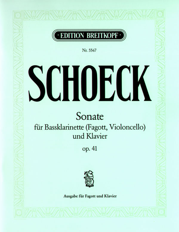 Sonate op.41 fr Bassklarinette und Klavier fr Fagott und Klavier