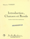 Introduction, chanson et ronde pour harpe et orchetre harpe et piano