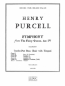 Symphony from The Fairy Queen for 12-part brass choir with timpani score and parts