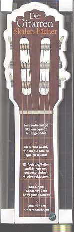 Der Gitarren-Skalen-Fcher in Form des Gitarrenhalses