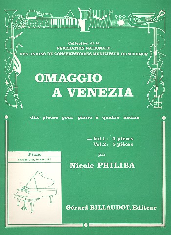 Omaggio  Venezia vol.1 5 pices pour piano  4 mains