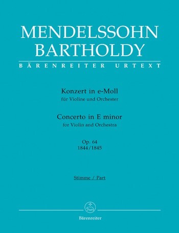 Konzert e-Moll op.64 fr Violine und Orchester Partitur