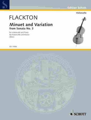 Menuett und variation aus der v fr Violoncello und Klavier