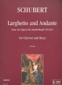 Larghetto e Andante dall' opera Die Zauberharfe per clarinetto e arpa