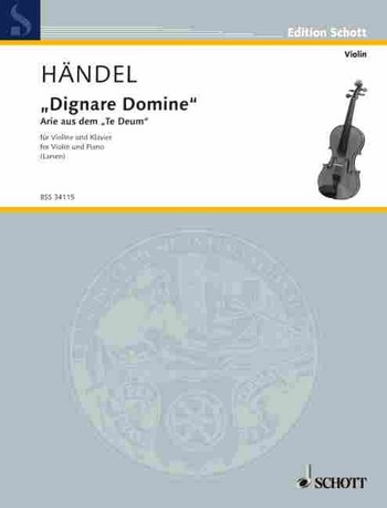 Dignare Domine aus dem Te Deum fr Violine und Klavier