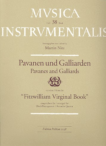Pavanen und Galliarden aus dem Fitzwilliam Virginal Book fr 4 Blockflten (SATB), Partitur