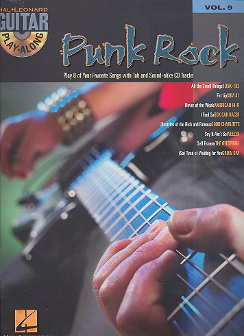 Guitar Playalong vol.9 (+CD): Punk Rock, play 8 of your favorite songs with tablature, chord, notes