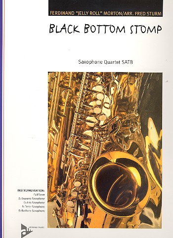 Black bottom stomp fr Saxophonquartett Partitur+Stimmen