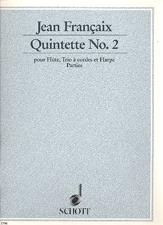 Quintette No. 2 fr Flte, Violine, Viola, Violoncello und Harfe Stimmensatz