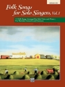 Folk Songs for Solo Singers vol.1 for medium low voice and piano