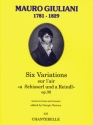 6 variations op.38 sur l'air 'a Schisserl und a Reindl' for guitar and orchestra score and parts