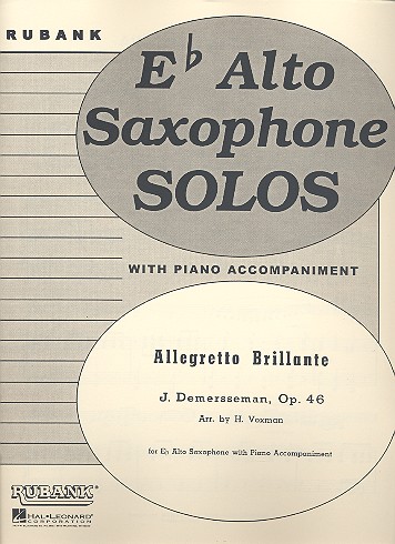 Allegretto brillante op.46 for alto saxophone and piano