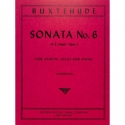 Sonata E major no.6 op.2 for violin, cello and piano