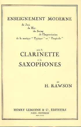 Enseignement moderne pour la clarinette et les saxophones