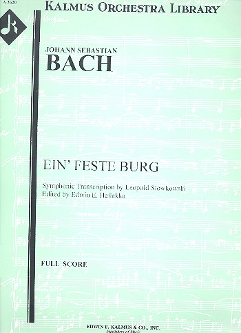 Ein' feste Burg for orchestra conductor's score