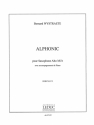 Alphonic pour saxophone alto et piano Rougeron, Ph., ed