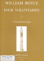 4 Voluntaries for 2 trumpets and organ parts