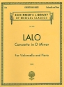 Concerto in d Minor for cello and orchestra for cello and piano