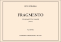 Fragmento per quartetto d'achi partitura