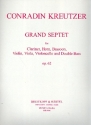 Grand Septet op.62 for clarinet, horn, bassoon, Violin, viola, violoncello and double bas parts