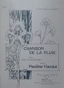 Chanson de la pluie pour soprano (tenor) et piano (en ut majeur)