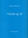 7 Lieder op.20 fr Gesang und Klavier