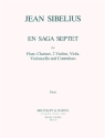 En Saga Septet for Flute, Clarinet, 2 Violins, Viola, Violoncello und Kontrabass Partitur und Stimmen