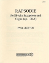 Rapsodie for alto saxophpone and organ