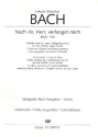 Nach dir Herr verlanget mich BWV150 fr Soli, gem Chor, 2 Violinen, Fagott und Bc Violoncello/Kontrabass/Viola da gamba