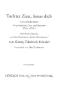 Tochter Zion freue dich fr gem Chor und Streichorchester, Flte ad lib Chorpartitur