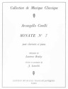 Sonate no.7 pour clarinette et piano