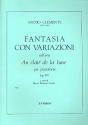 Fantasia con variazioni sull' Au clair de la lune fr Klavier