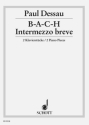 B-A-C-H Intermezzo breve fr Klavier