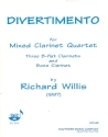 Divertimento fr 3 Klarinetten und Bassklarinette Partitur und Stimmen