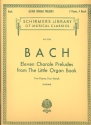 11 Chorale Preludes from The Little Organ Book for 2 pianos 4 hands