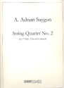 String Quartet no.2 op.35 for 2 violins, viola and violoncello score