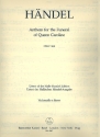 Anthem for the Funeral of Queen Caroline HWV264 fr gem Chor und Orchester Violoncello/Kontrabass