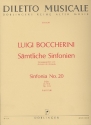 Sinfonie B-Dur Nr.20 op.35,6 G514 fr Orchester Partitur