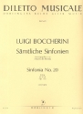 Sinfonie B-Dur Nr.20 op.36,6 G514 fr Orchester Stimmenset (Streicher 4-3-2-2-1)